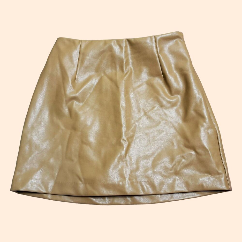 Abercrombie Fitch Vegan Leather Mini Skort